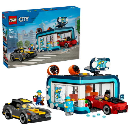 LEGO - LEGO® City - Spalatorie auto drive-thru (60497), 583 piese