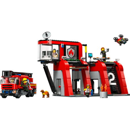  LEGO®  City - Statie si camion de pompieri (60414), 843 piese [6]