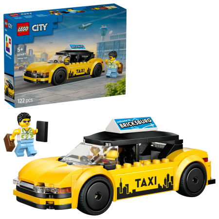 LEGO - LEGO® City -  Taxi galben (60487), 122 piese