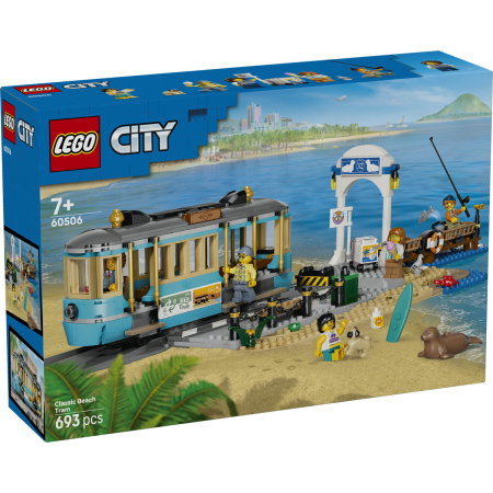 LEGO - LEGO® City - Tramvai de plaja clasic (60506), 693 piese