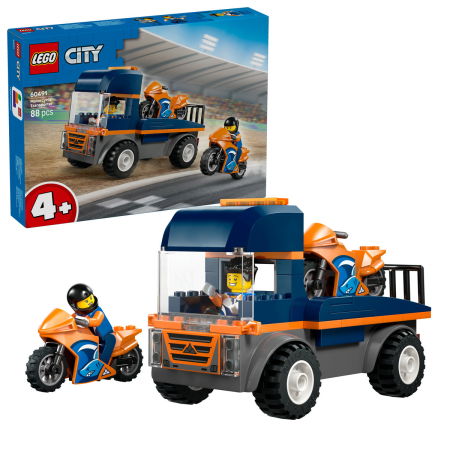 LEGO - LEGO® City -  Transportor de motociclete (60491), 88 piese