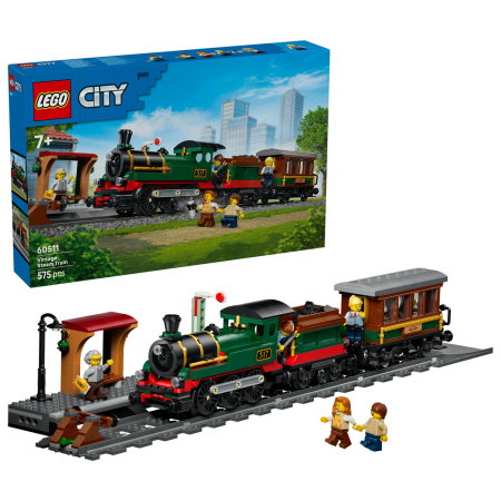 LEGO - LEGO® City - Tren cu aburi vintage (60511), 575 piese