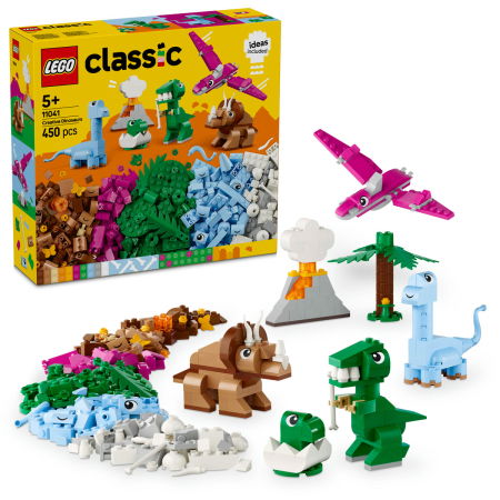 Jucarii copii si jocuri educative -  LEGO®  Classic - Dinozauri creativi (11041), 450 piese