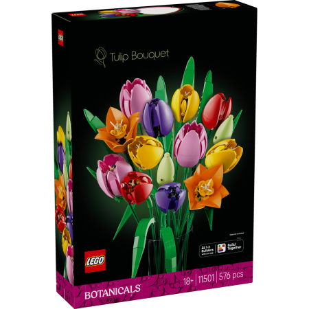 Jucarii copii si jocuri educative - LEGO® Colectia Botanica - Buchet de lalele (11501), 576 piese