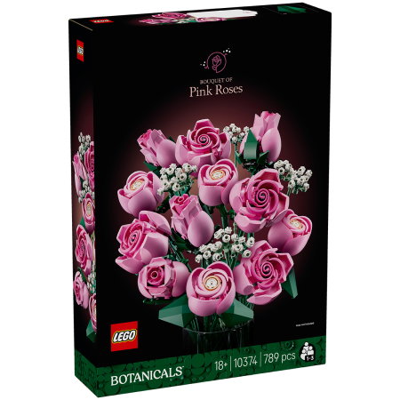 LEGO - LEGO® Colectia Botanica -  Buchet de trandafiri roz (10374), 789 piese