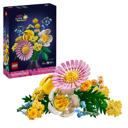 Jucarii copii si jocuri educative -  LEGO®  Colectia Botanica - Mic buchet de flori pastel (10347), 373 piese