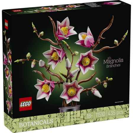 Jucarii copii si jocuri educative - LEGO® Colectia Botanica - Ramuri de magnolie (11510), 435 piese