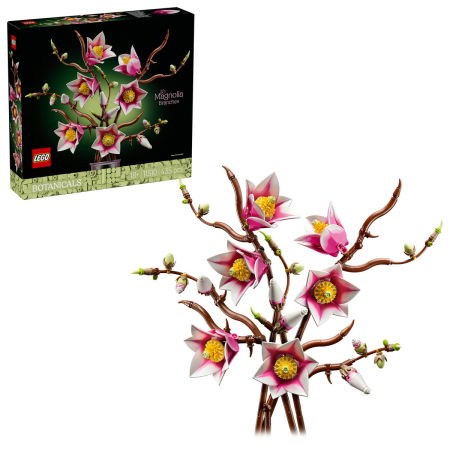 Jucarii copii si jocuri educative - LEGO® Colectia Botanica - Ramuri de magnolie (11510), 435 piese