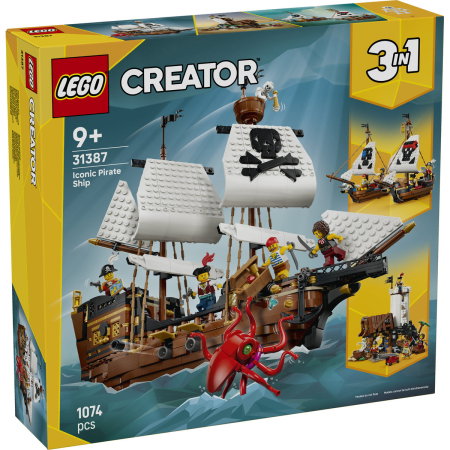 LEGO - LEGO® Creator - Corabie de pirati emblematica (31387), 1074 piese