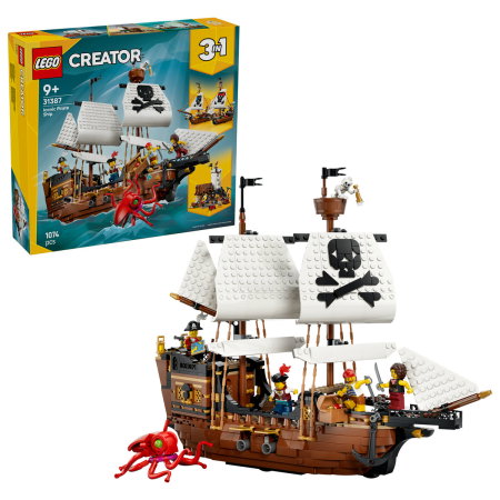 LEGO - LEGO® Creator - Corabie de pirati emblematica (31387), 1074 piese