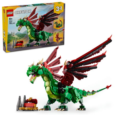 Jucarii copii si jocuri educative -  LEGO®  Creator - Dragon medieval (31161), 715 piese