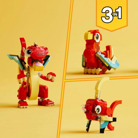 LEGO® Creator - Dragon rosu (31145), 149 piese [9]
