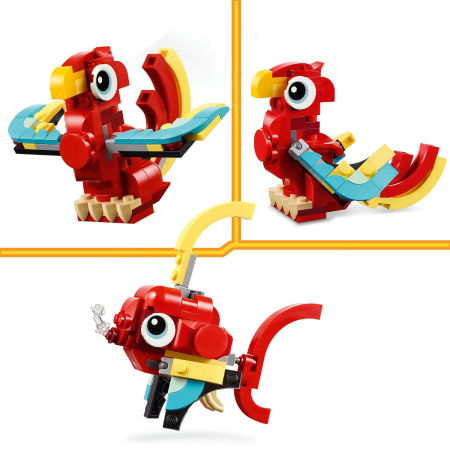 LEGO® Creator - Dragon rosu (31145), 149 piese [8]