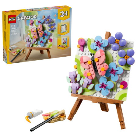 LEGO - LEGO® Creator - Tablou decorativ cu arta florala (31390), 348 piese