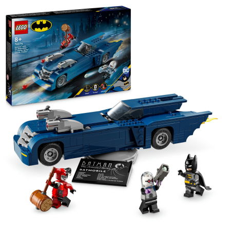 Jucarii copii si jocuri educative -  LEGO®  DC Super Heroes - Batman™ cu  Batmobile™ vs Harley Quinn™ si Mr. Freeze™ (76274), 435 piese