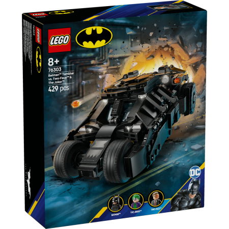 Jucarii copii si jocuri educative -  LEGO®  DC Super Heroes - Batman™ Tumbler vs. Two-Face™ si Joker™ (76303), 429 piese