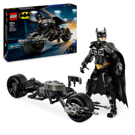 Jucarii copii si jocuri educative -  LEGO®  DC Super Heroes - Figurina de constructie Batman™ si motocicleta Bat-Pod (76273), 713 piese