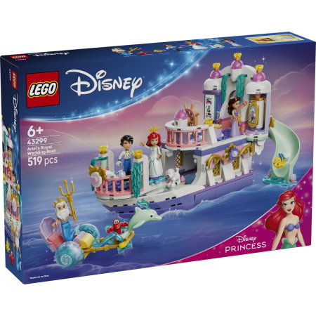 LEGO - LEGO® Disney - Barca nuntii regale a lui Ariel (43299), 519 piese