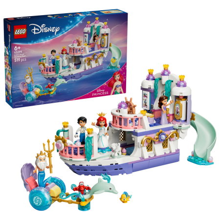 LEGO - LEGO® Disney - Barca nuntii regale a lui Ariel (43299), 519 piese