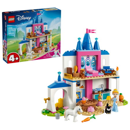LEGO - LEGO® Disney - Castelul cu animalute al Cenusaresei (43283), 149 piese