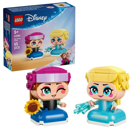 Jucarii copii si jocuri educative - LEGO® Disney - Miniprintesele Anna si Elsa (43284), 65 piese