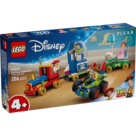 LEGO - LEGO®  Disney - Tren aniversar si masina RC din Toy Story (43264), 206 piese