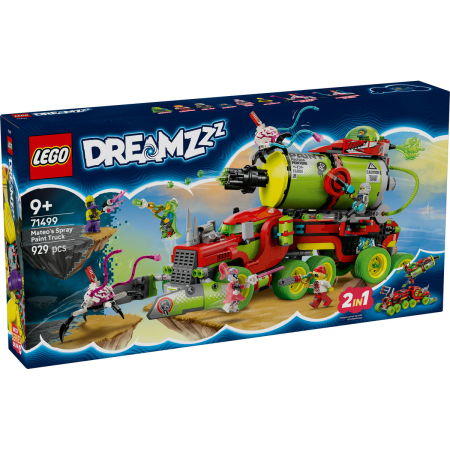 Jucarii copii si jocuri educative -  LEGO®  DREAMZzz - Camionul de vopsea spray al lui Mateo (71499), 929 piese