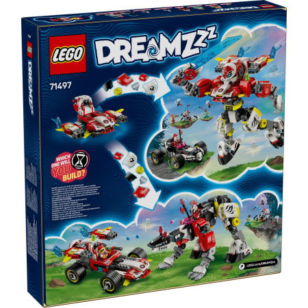 LEGO® DREAMZzz - Robotul tigru al lui Cooper si masina hot rod a lui Zero (71497), 1006 piese [2]