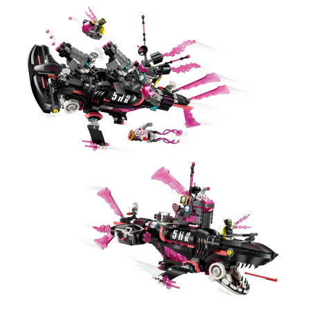  LEGO®  DREAMZzz - Submarin-rechin de cosmar (71500), 1413 piese [3]