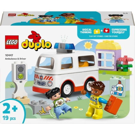 LEGO® Duplo - Ambulanta si sofer (10447), 19 piese [8]
