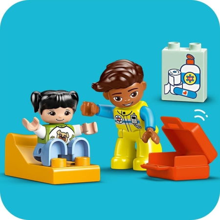 LEGO® Duplo - Ambulanta si sofer (10447), 19 piese [6]