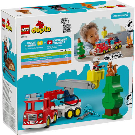 LEGO® DUPLO -  Camion de pompieri cu furtun si pompier (10473), 28 piese [2]