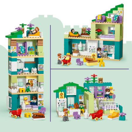LEGO® DUPLO - Casa moderna de familie 3 in 1, cu figurine (10470), 166 piese [4]