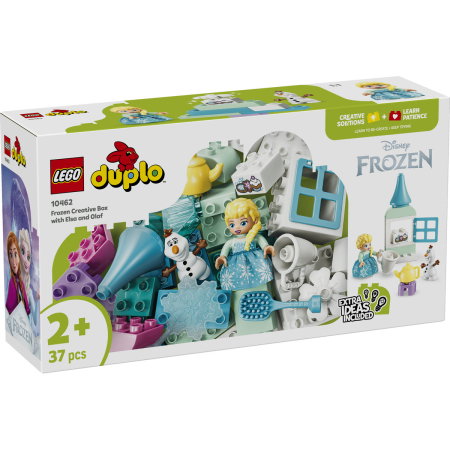 LEGO - LEGO® DUPLO - Cutie creativa cu Elsa si Olaf din Regatul de gheata (10462), 37 piese