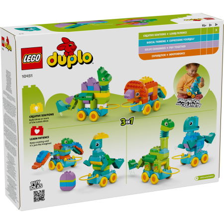  LEGO®  DUPLO - Dinozauri pe roti 3 in 1 (10451), 108 piese [2]