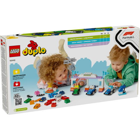 LEGO® DUPLO - Echipa F1: Masini si piloti de curse (10445), 70 piese [2]
