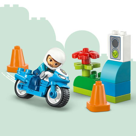LEGO® DUPLO - Motocicleta albastra de politie (10471), 11 piese [6]