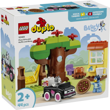 LEGO - LEGO® DUPLO - Muffin si Blue, fetele care aduc pizza (10469), 44 piese