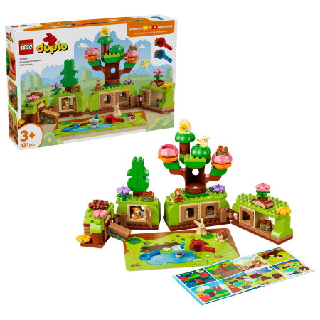 LEGO - LEGO® DUPLO - Padurea descoperirilor cu animale salbatice (10480), 131 piese