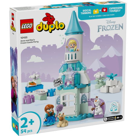 Jucarii copii si jocuri educative -  LEGO®  DUPLO - Petrecerea de la castelul Elsei din Regatul de gheata (10455), 54 piese