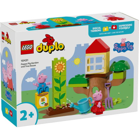 Jucarii copii si jocuri educative -  LEGO®  DUPLO - Purcelusa Peppa: Gradina si casa din copac (10431), 20 piese