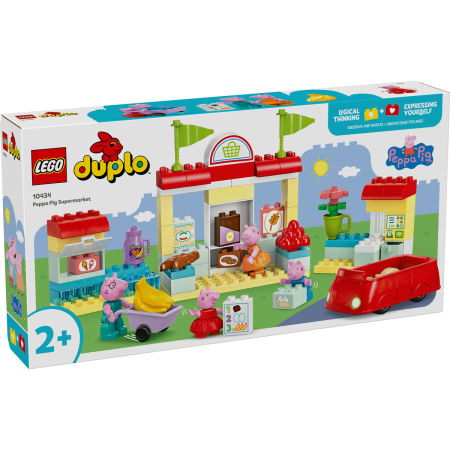 Jucarii copii si jocuri educative -  LEGO®  DUPLO - Purcelusa Peppa si Supermarketul (10434), 70 piese