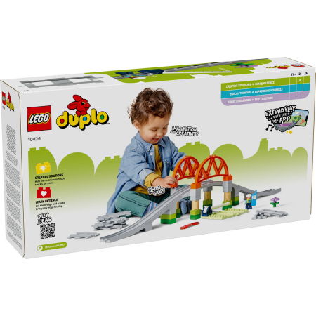 LEGO® DUPLO -  Set de extindere Pod cu sine de cale ferata (10426), 42 piese [2]