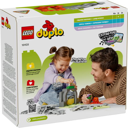  LEGO®  DUPLO - Set de extindere Tunel cu sine de cale ferata (10425), 20 piese [2]