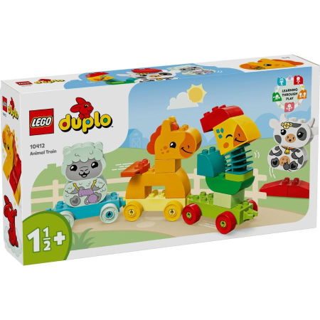 LEGO - LEGO® Duplo - Tren cu animale (10412), 19 piese