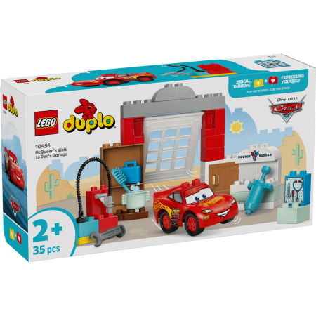 Jucarii copii si jocuri educative -  LEGO®  DUPLO - Vizita lui McQueen la garajul lui Doc (10456), 35 piese