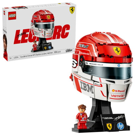 LEGO - LEGO® Editions -  Casca lui Charles Leclerc Scuderia Ferrari HP (43014), 886 piese