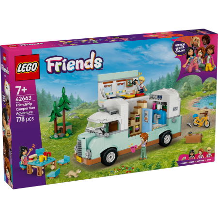Jucarii copii si jocuri educative -  LEGO®  Friends - Aventura in rulota cu prietenii (42663), 778 piese