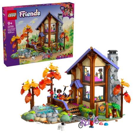 LEGO - LEGO® Friends - Cabana primitoare in padure toamna (42705), 1229 piese