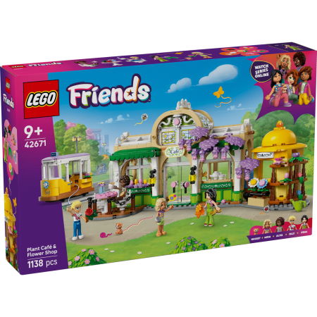 Jucarii copii si jocuri educative -  LEGO®  Friends - Cafenea cu multe plante si florarie (42671), 1138 piese